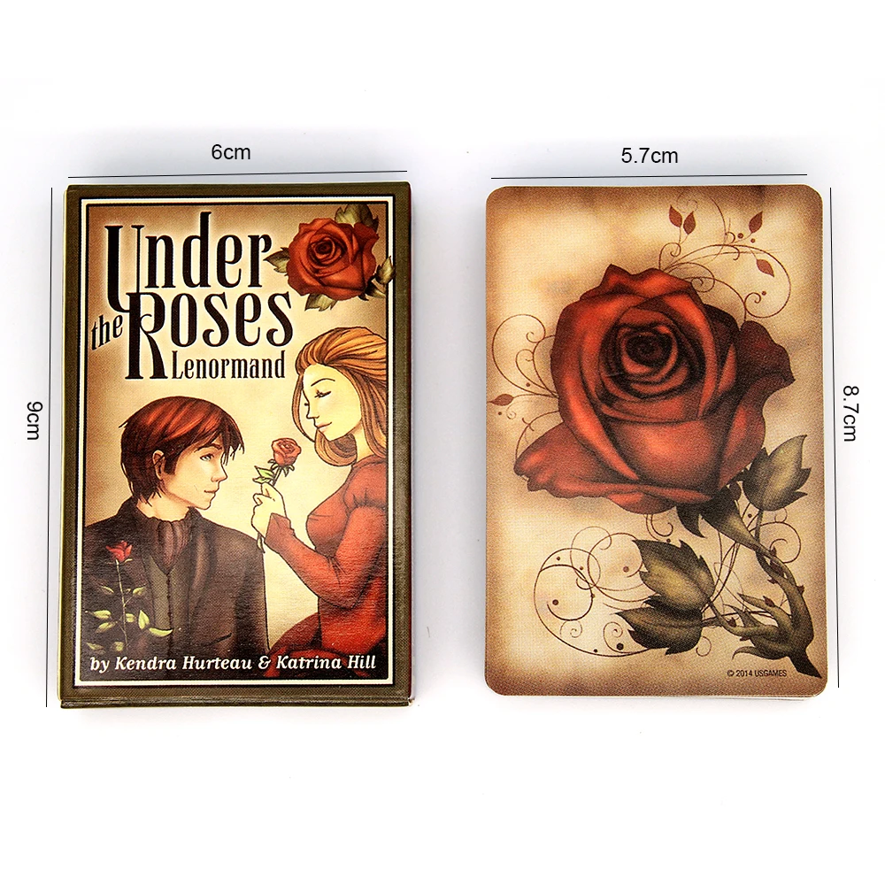 Под розами Lenormand 39 карточная колода часы башня Кендра хуранто любовь оракул Таро