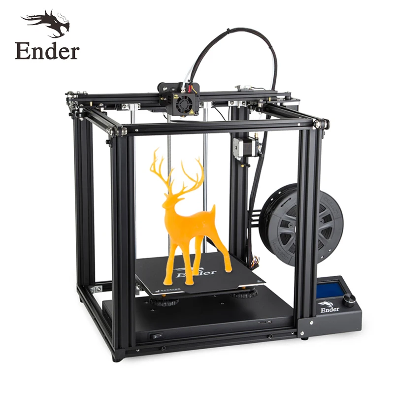 Новейший Ender-5 3D принтер V1.1.4 материнская плата большого размера ender5 с магнитной пластиной выключение питания, обновление закрытая структура Creality3D
