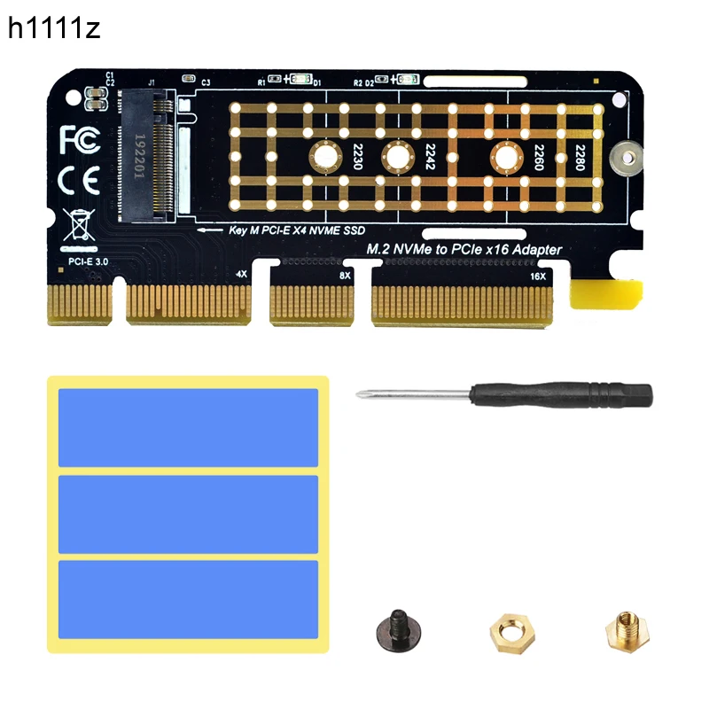 адаптер nvme m 2 nvme pcie к m2 адаптер ssd m2 nvme pci express x16 x8 x4