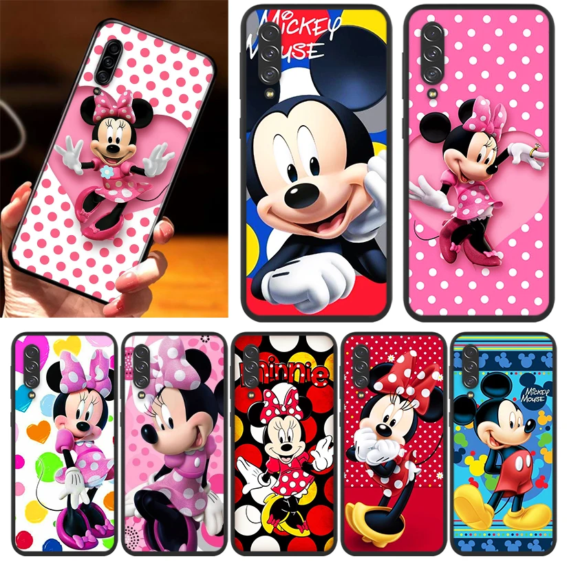 

Minnie Disney Mouse Cute Phone Case For Samsung Galaxy A90 A80 A70 S A60 A50S A30 S A40 S A2 A20E A20 S A10S A10 E Black TPU