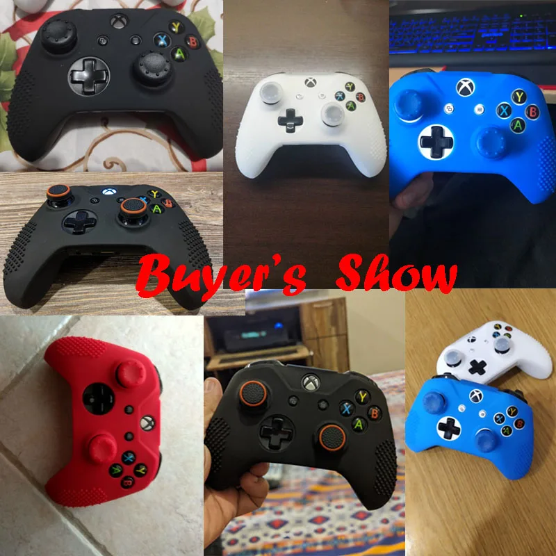 Силиконовый защитный чехол Bevigac для геймпада PS4/Xbox One S Slim X с 2 колпачками стиков|shell