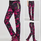 Женские зимние быстросохнущие брюки, плотные теплые длинные брюки для треккинга, скалолазания