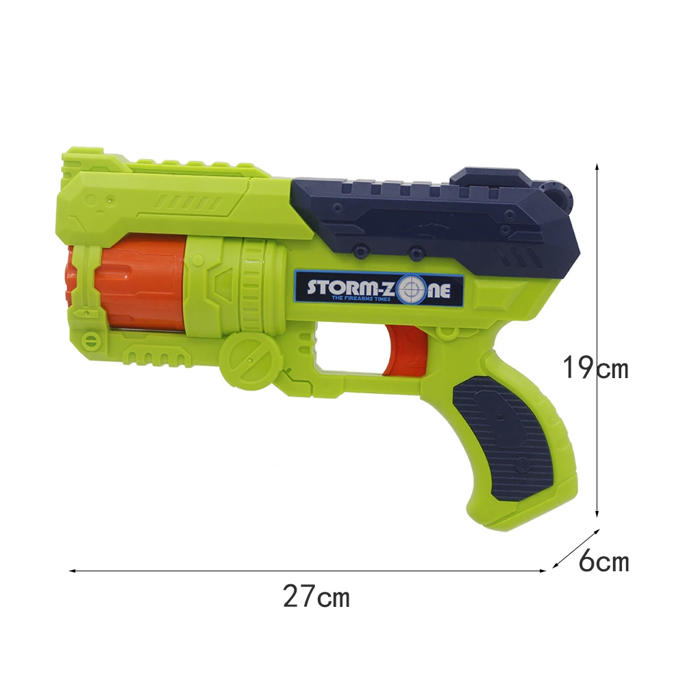 

New 6 Shot Rotate Barrel Toy Pistol Gun Manual EVA Soft Bullet Gun Suit for Nerf Elite Bullets Toy Gun 1687353