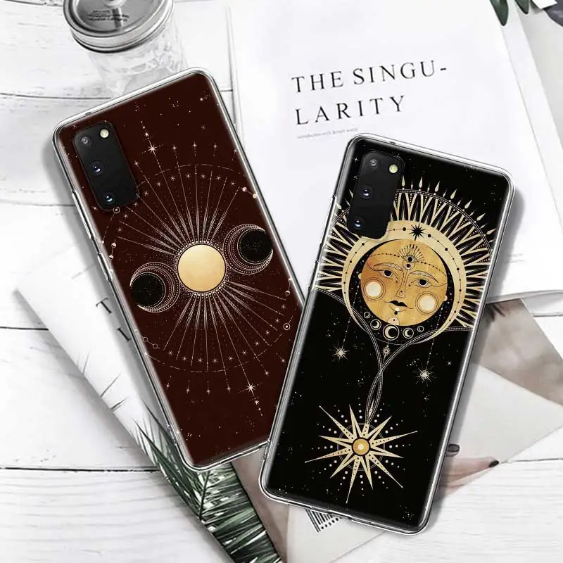 

Witches Moon Tarot Totem Case for Samsung Galaxy S10 S8 S9 S20 Plus S10 S20 Note10 5G S10e S20 S9 S7 S8 Bolsas Phone Coque