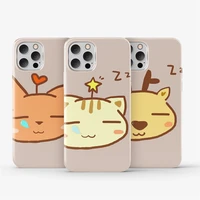 new cute cartoon animal avatar case for iphone x xr xs12 11 pro max mini max 7 8 6s plus se 2020 shockproof soft cover 2021 new
