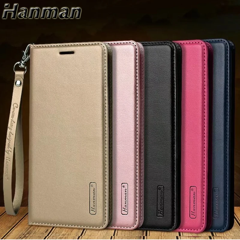 

10pcs Hanman Minor Flip Leather Case For Xiao Mi 10 Lite Pro Note 10 Mi CC9 Pro Wallet Card Holster Magnetic Stand Slot Cover
