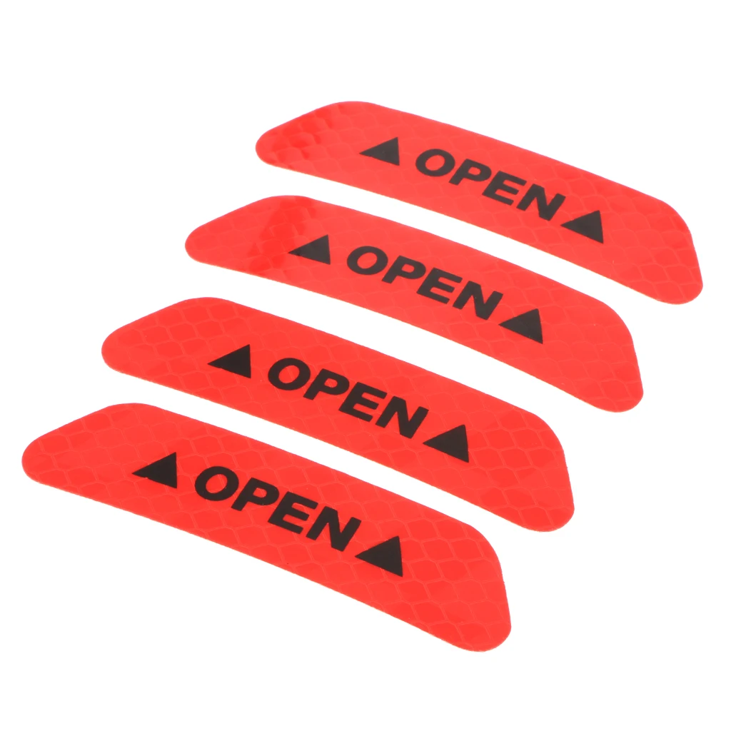 4 шт. открытая наклейка на дверь автомобиля светоотражающая Защитная