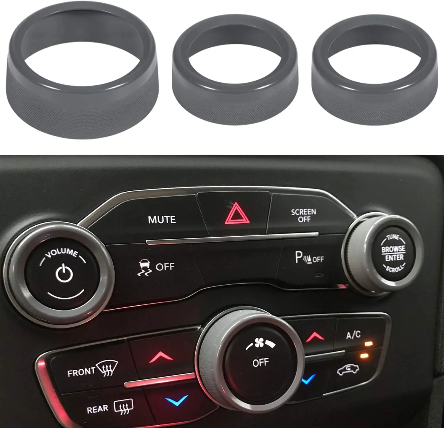 

Кондиционер Переключатель CD-плеер кнопка ручка для Dodge Challenger, Charger 2015-2020 | Для Chrysler 300