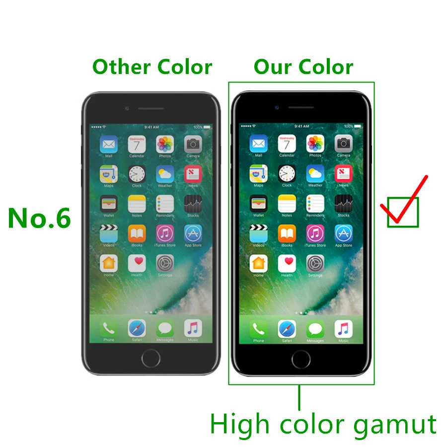 ЖК экран для iPhone 8 Plus AAA + дигитайзер в сборе с 3D сенсорным экраном хороший Tianma 7