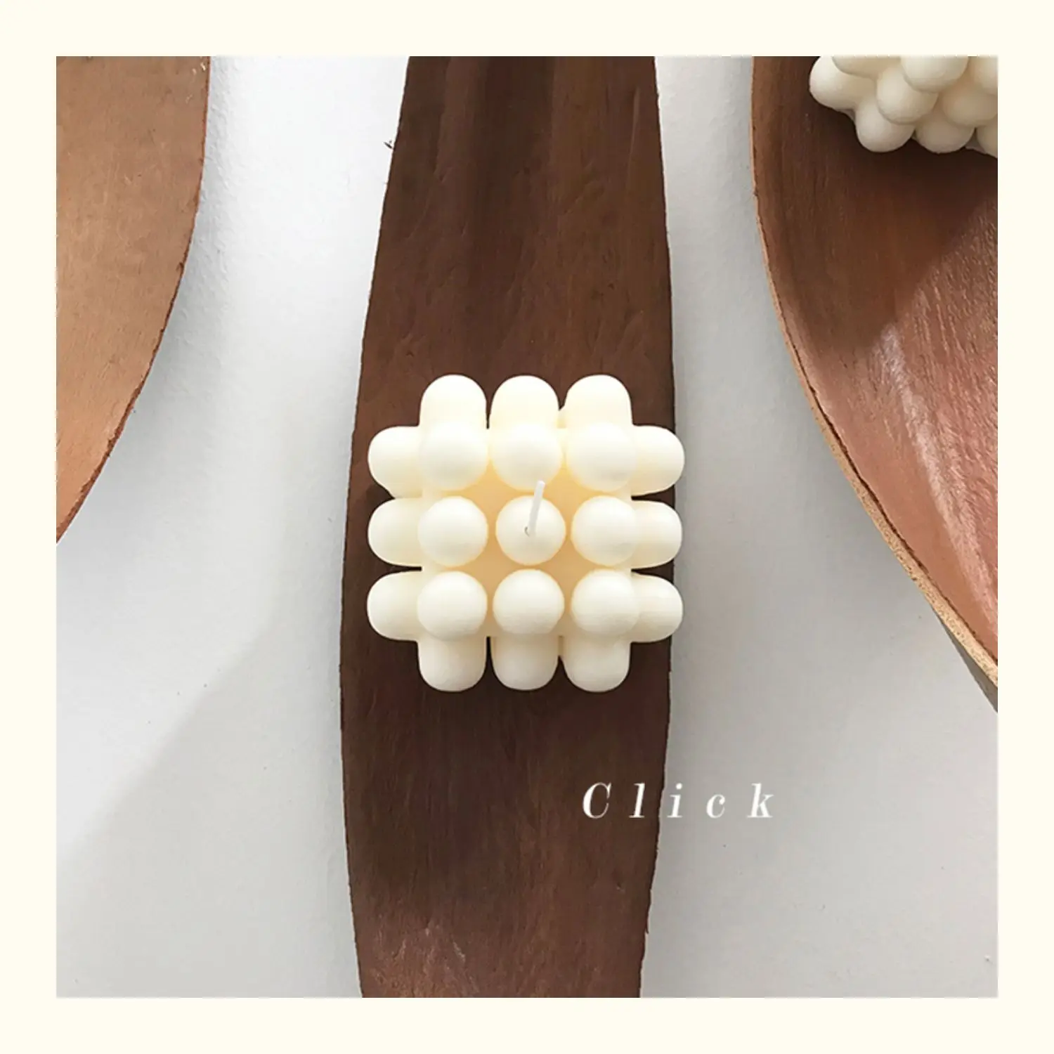 

Geometric Square Candles Creative Korea Simple Candle Spherical Shaped White Living Room Insumos Velas Home Decoration EB50LZ