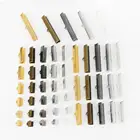 Застежки для шнура сделай сам, плоская застежка-коннектор для изготовления ювелирных изделий, коннекторы для ожерелий, браслетов, 50 шт.