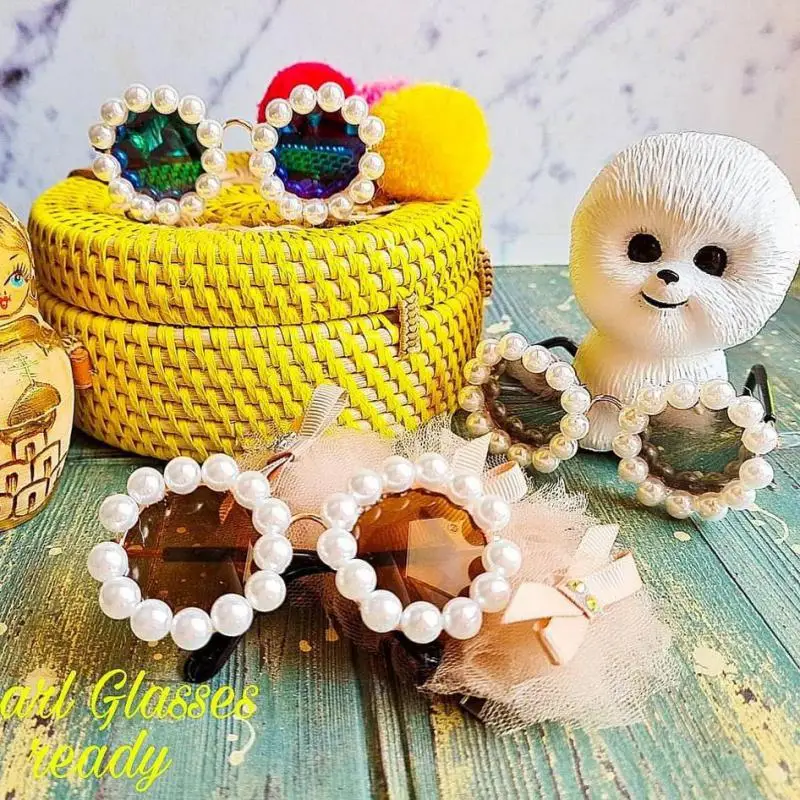 Прекрасный Жемчуг собака кошка солнцезащитные очки отражение глаз носить для