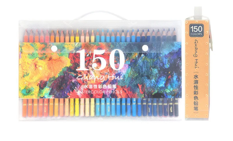 

150 Lapis De Cor Profissional Colored Pencils Watercolor Pencils Lead Water-soluble Colour Pencil Art Supplies Drawing Crayons