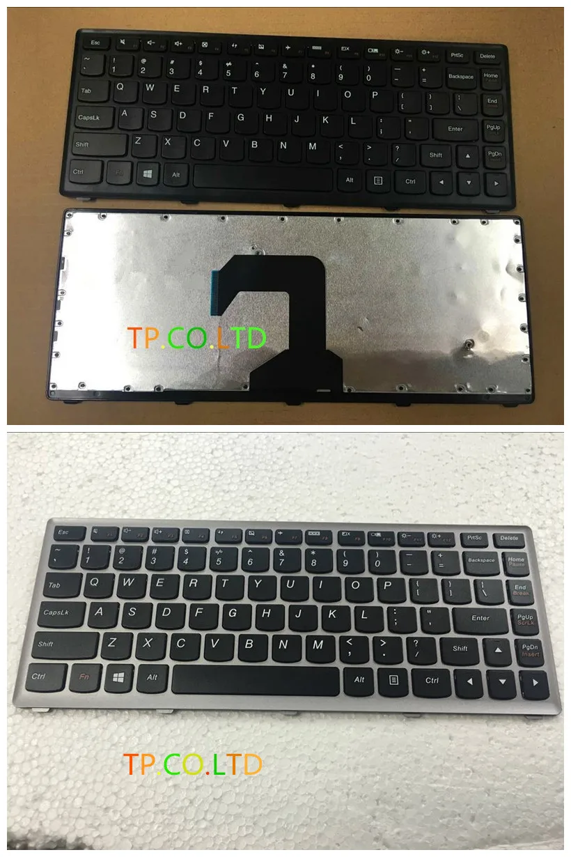 

New Laptop keyboard for LENOVO S400 S435 S410 M40-70 S405 S305 S300 S400T S415 US silver black layout