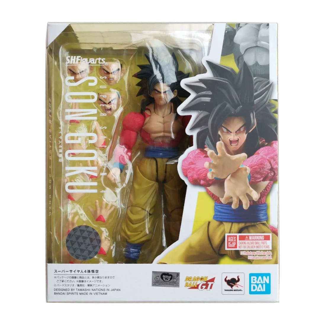 Оригинальная фигурка в наличии Dragon Ball Bandai DBZ Super SSJ4 Goku героя аниме фигурки игрушки