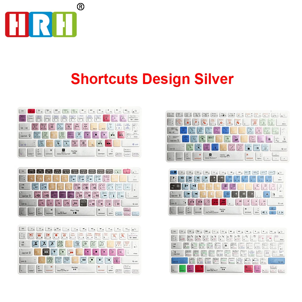 HRH premium Pro Final Cut Pro X AI PS ярлык клавиатуры кожаный чехол для Macbook Air Pro retina 13 15 17 США/ЕС раскладка оба
