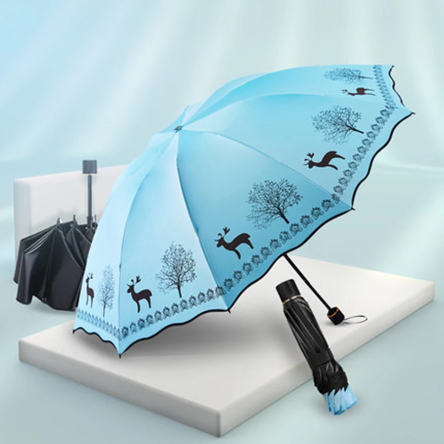 Оригинальный Зонт от дождя для мужчин защита УФ-лучей складной зонт 5U069 | Дом и сад