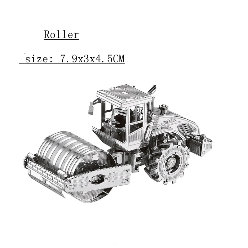Jigsaw Puzzle Car 10 Types of 3D Metal DIY Stainless Steel Model Assembly Kit Adult Jigsaw Collection Education