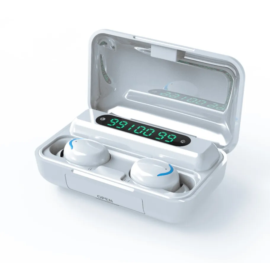 

100pcs TWS Bluetooth 5.0 Earphones Charging Box Wireless Headphone 9D Stereo Sports Waterproof Earbuds Headsets With Microphone