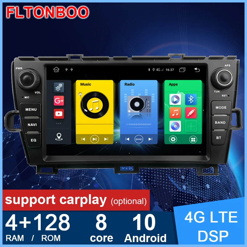 Стерео Мультимедиа Плеер 9 &quotAndroid 10 автомобильный радиоприемник с навигацией GPS