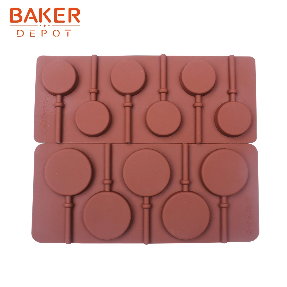 Силиконовая форма для леденцов от производителя bakdepot круглые формы мастики