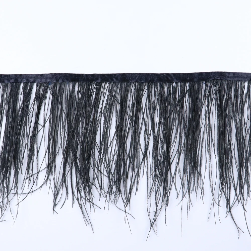 

2Meters Colorful Peacock Feathers Trim Fringe DIY Wedding Clothes Decoration Carnival Dress Accessories Fluffy Plumes For Crafts