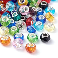 100pcs handmade glass european large hole beads for jewelry making supplies diy crafts 14x8mm hole 5mm