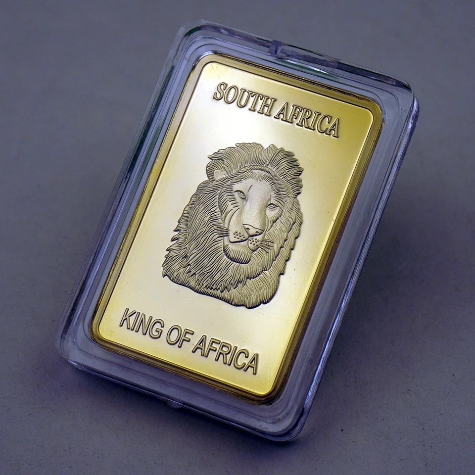 Юбилейные Монеты ЮАР король Африки золотой слиток монета в виде льва сувенирный