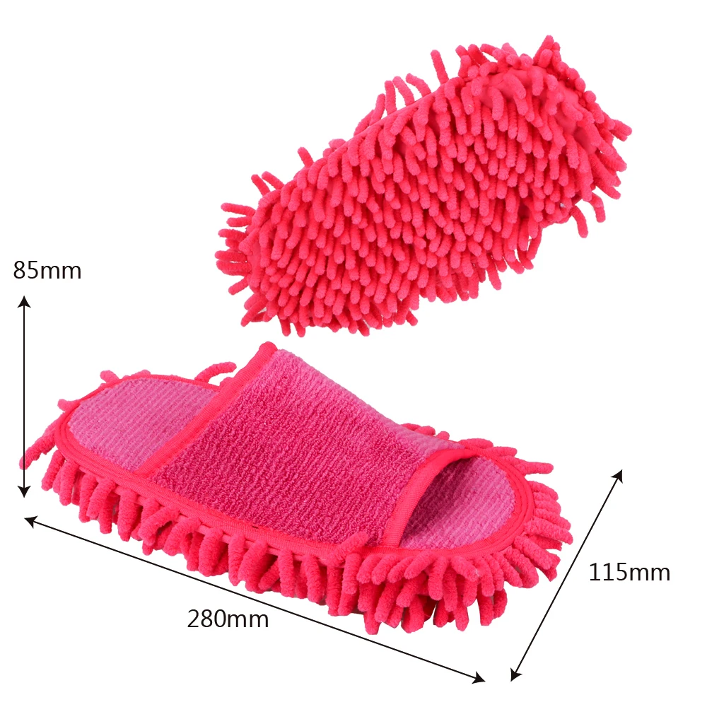 

Novelty Slippers Style Mops Lazy Slippers House Cleaning Brush Cleaning Cloth 1Pair Floor Ground Cleaning tools Microfiber