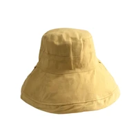 bauhinia 2020 big brim hat double sided bucket hat fisherman hat outdoor travel hat sun cap hats for men and women