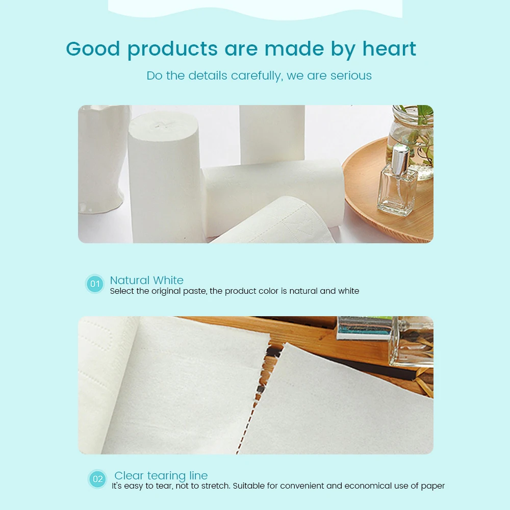 12 рулонов 4 слоя высокое качество чистая древесная масса мягкая туалетная бумага