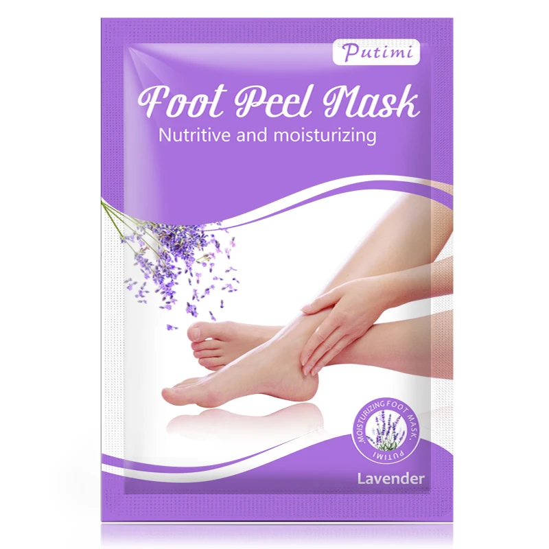 

Lavender Peeling Feet Mask Exfoliating Socks for Pedicure Removal Dead Skin Whitening Nourishing Foot Mask Feet Care Tool TSLM1