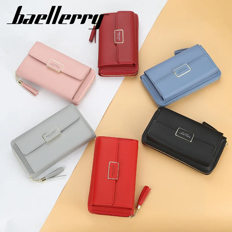 Baellerry Wallet Women Bag Zipper Tassel Long Purse Multifunctional Diagonal Mobile Phone Female Good Gift | Багаж и сумки