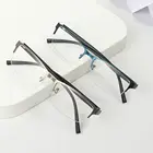 Очки унисекс металлические, для близорукости, винтажные, квадратные, защита глаз, половинчатая оправа, с защитой от сисветильник, для близорукости-10  60