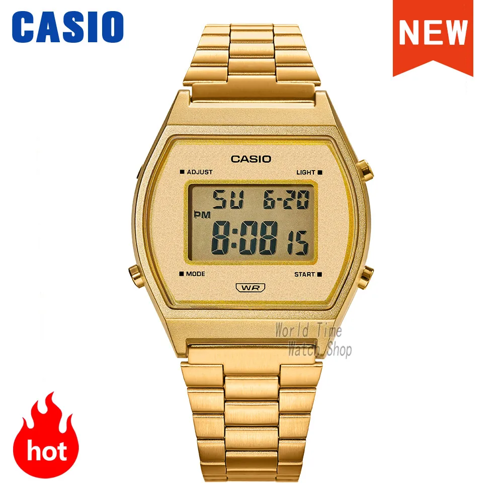 Часы Casio золотые мужские брендовые Роскошные светодиодсветодиодный цифровые