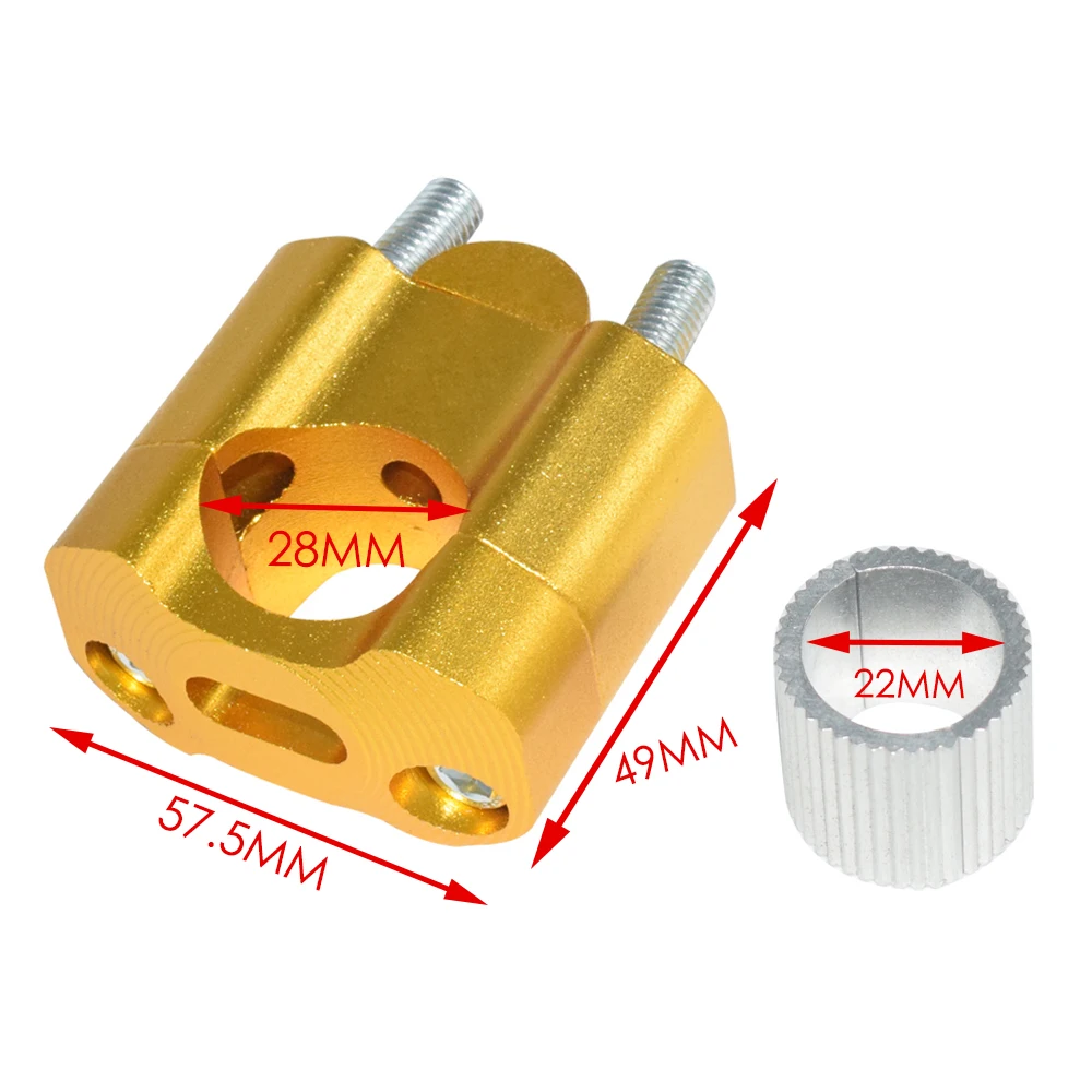 Универсальные алюминиевые зажимы для руля мотоцикла CNC 22мм 28мм с регулировкой высоты для крепления Pit Dirt Motorbike на стенд.