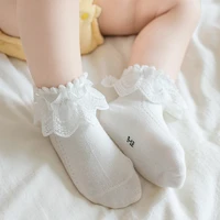 plus size socks korean children cotton newborn babies thin girls princess mesh socks spring dance lace cute color student socks