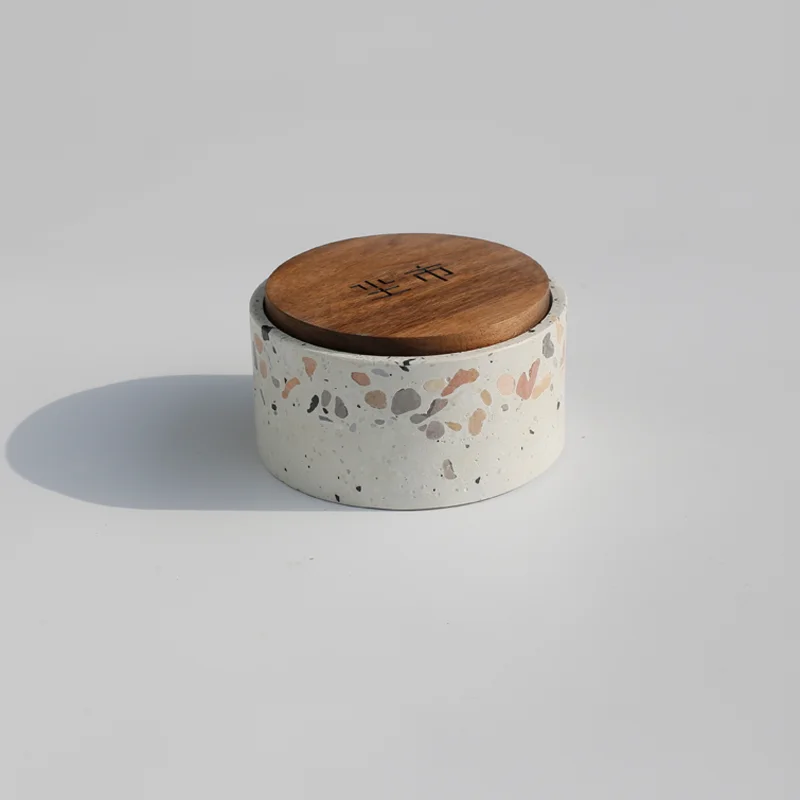 Домашний Декоративный логотип индивидуальная цементная шкатулка для ювелирных