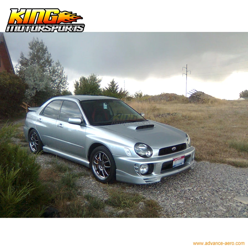 Передний бампер для Subaru Impera WRX STI V2 черный подходит 02 03 V2|front bumper lip|bumper lipfront |