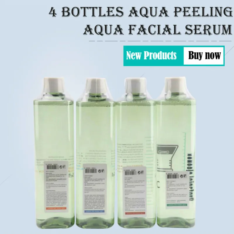 Aqua Clean Solution Aqua Peel Concentrated Solution 4*500Ml Per Bottle Aqua Facial Serum Hydra Facial Serum For Normal Skin