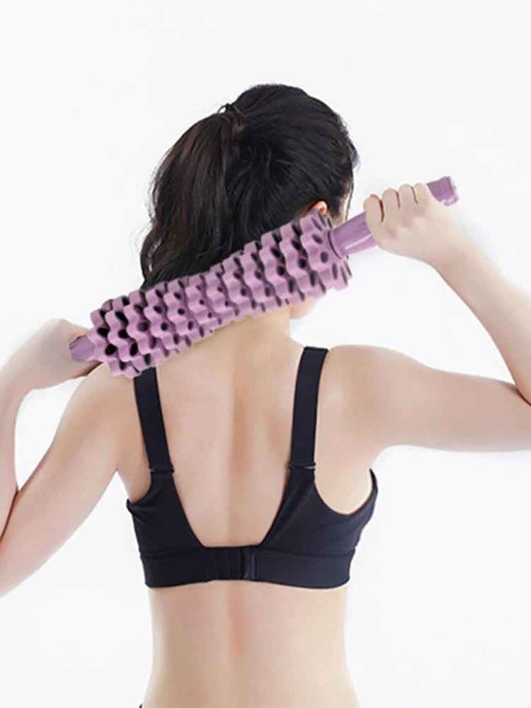 Массажный ролик для йоги палка снятия болезненности ног расслабляющий