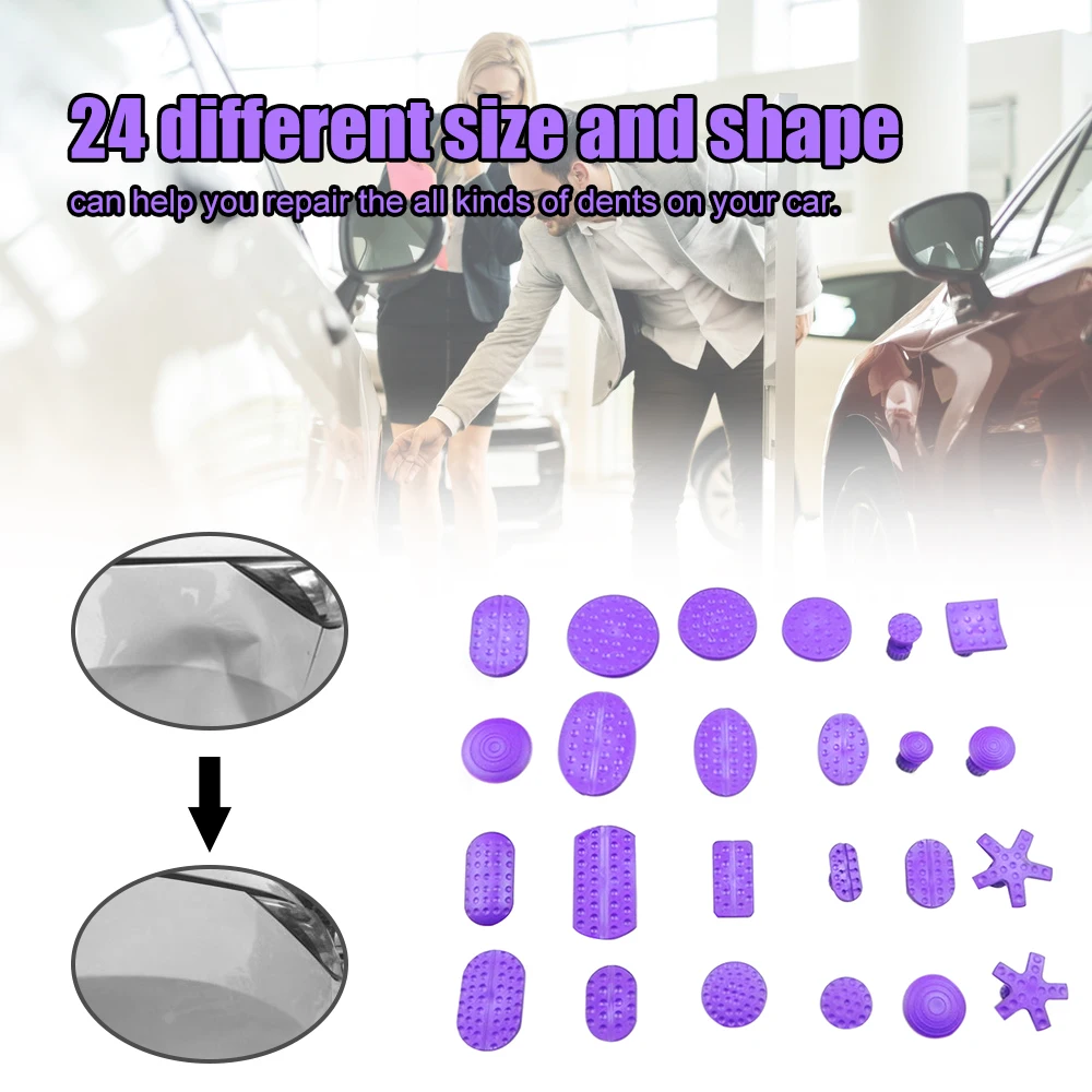 24 шт. фиолетовый Съемные насадки инструмент для ремонта автомобиля без рисунка
