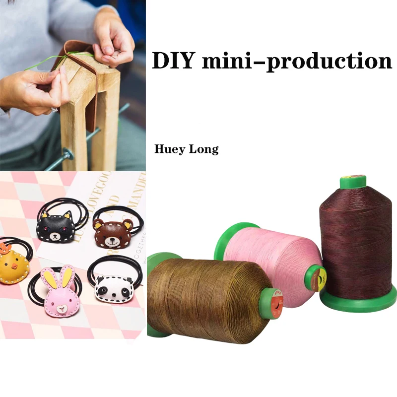 

210D 800 meters large size Wax threadVarious leather shoes sofa sewing decorative DIY Complete colour Spiral sewing thread