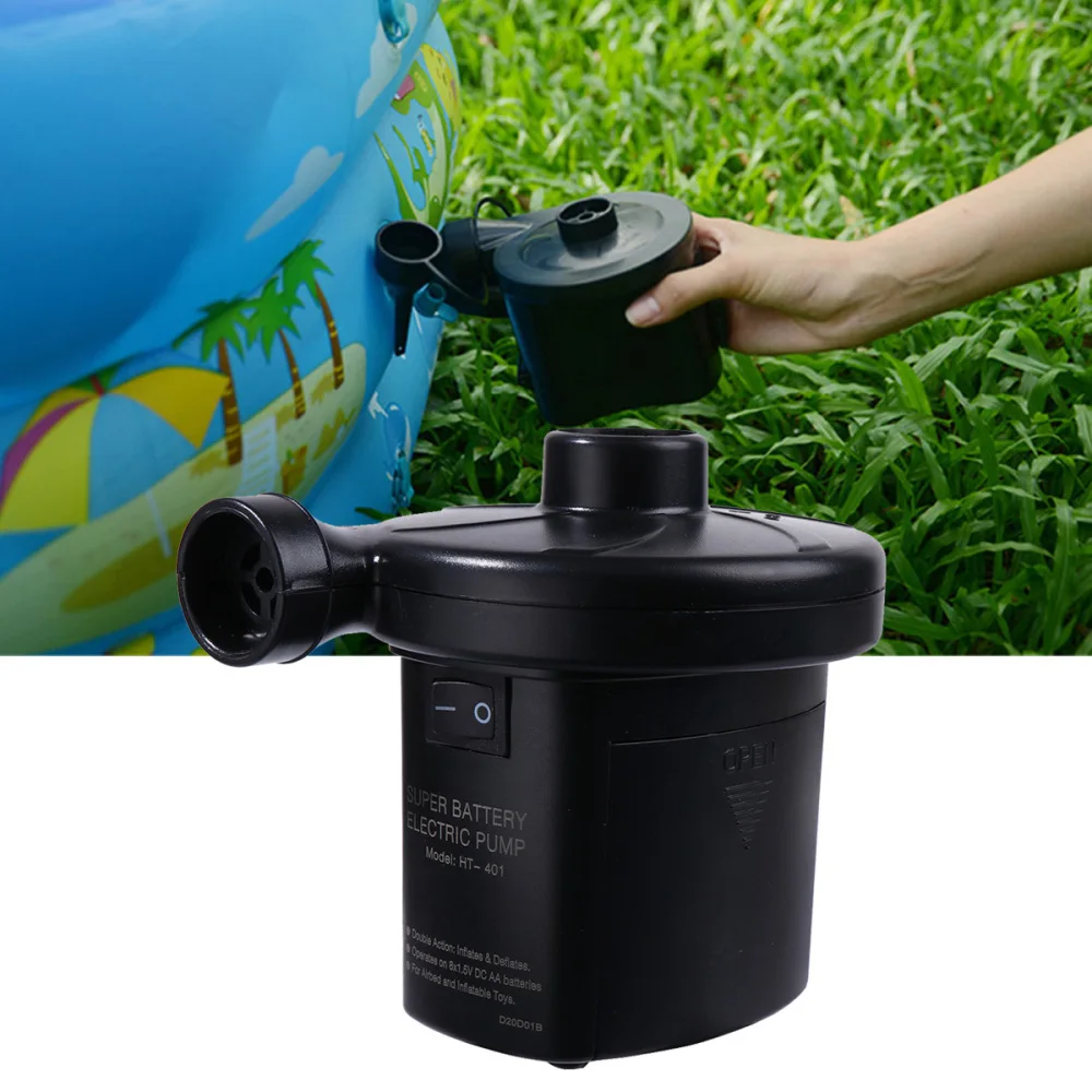 

1 Set Electric Air Pump Portable Electric Air Pump Quick-Fill Inflator Dry Battery Extraction Inflatable Pump without Battery (B