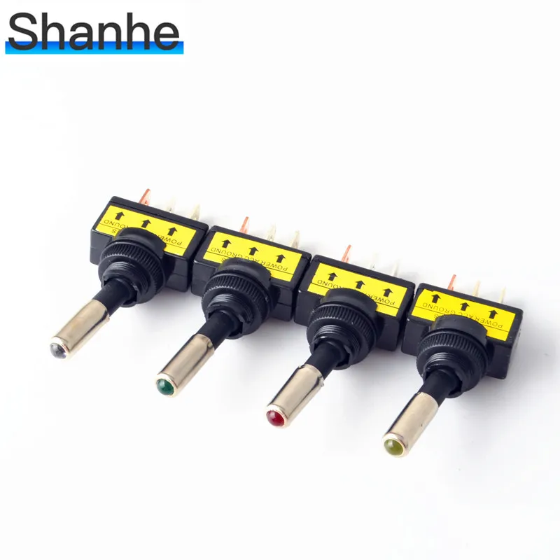 1 шт 12V 20A авто светодиодный светильник переключатель кулисный переключатель 3Pin SPST вкл/выкл