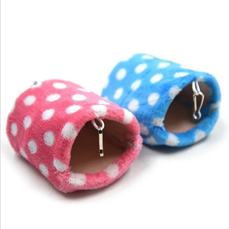 10*6cm Cotton Bed Blue Pink Hamster House Soft Small Animal Cage Winter Warm Nest Doggie Kitten Pets Supplies | Дом и сад