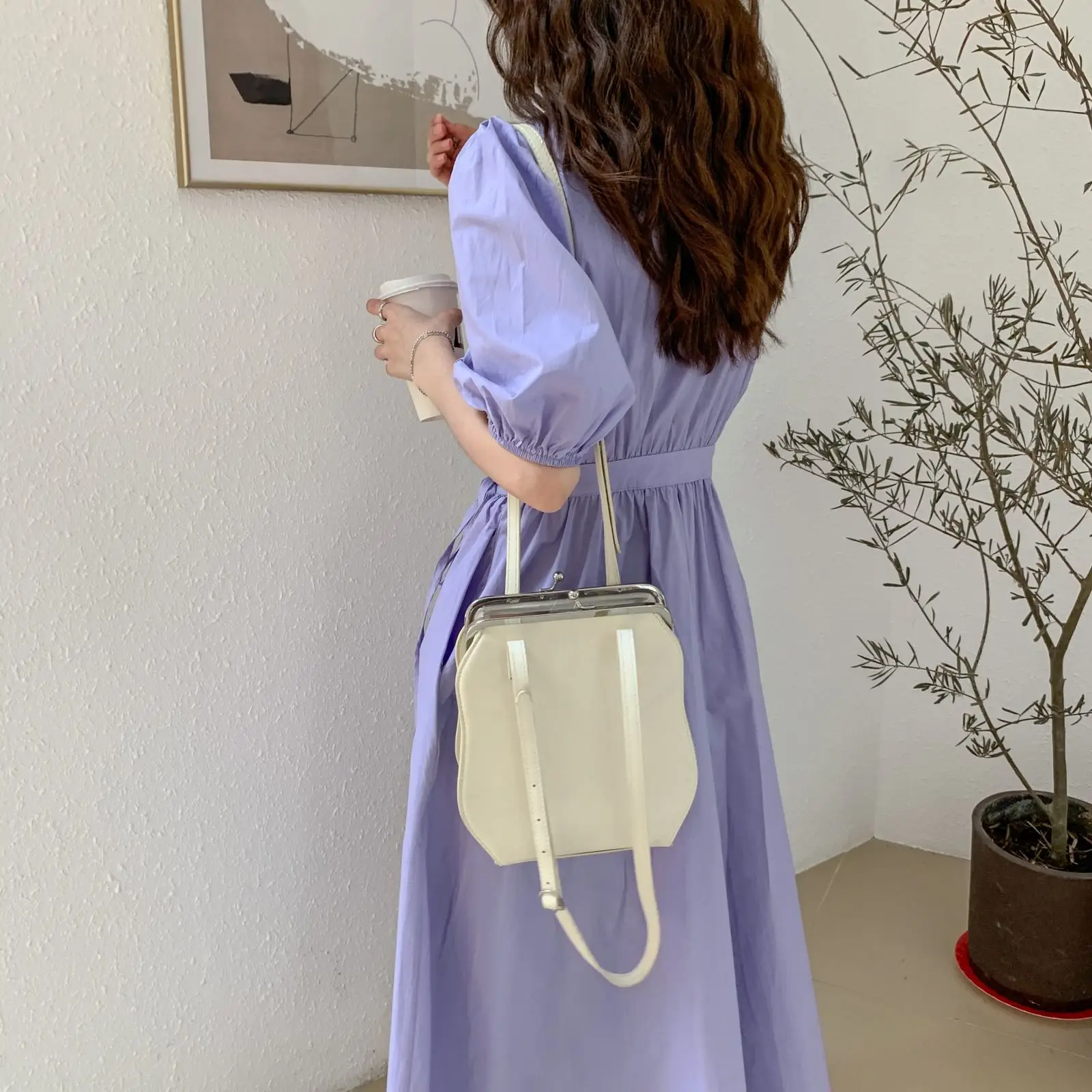 Женское Элегантное Длинное Платье Лето 2020 с v-образным вырезом и высокой талией