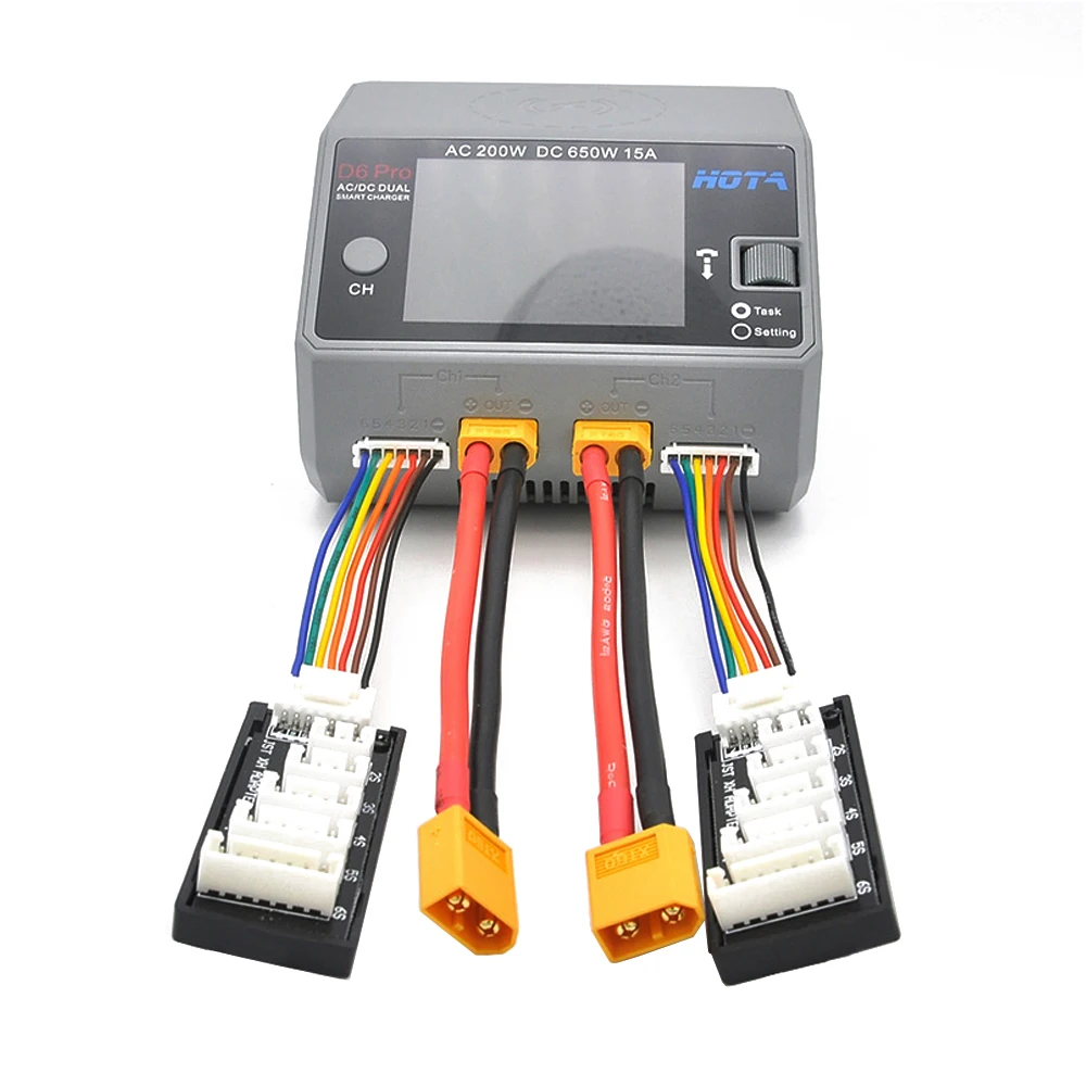 Зарядный кабель XT60/XT30/JST/T Plug 2-6S плата балансировки JST-XH совместима с зарядным