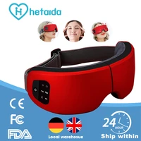 hetaida eye massager anti wrinkle fatigue relief music wireless heating air pressure vibration eye massage glasses for eye care