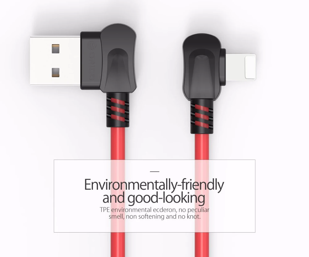 ORICO USB кабель для iPhone X, 8, 7, 6, 5, 6S plus, кабель для быстрой зарядки, зарядное устройство для мобильного телефона, шнур, адаптер, USB кабель для передачи данных